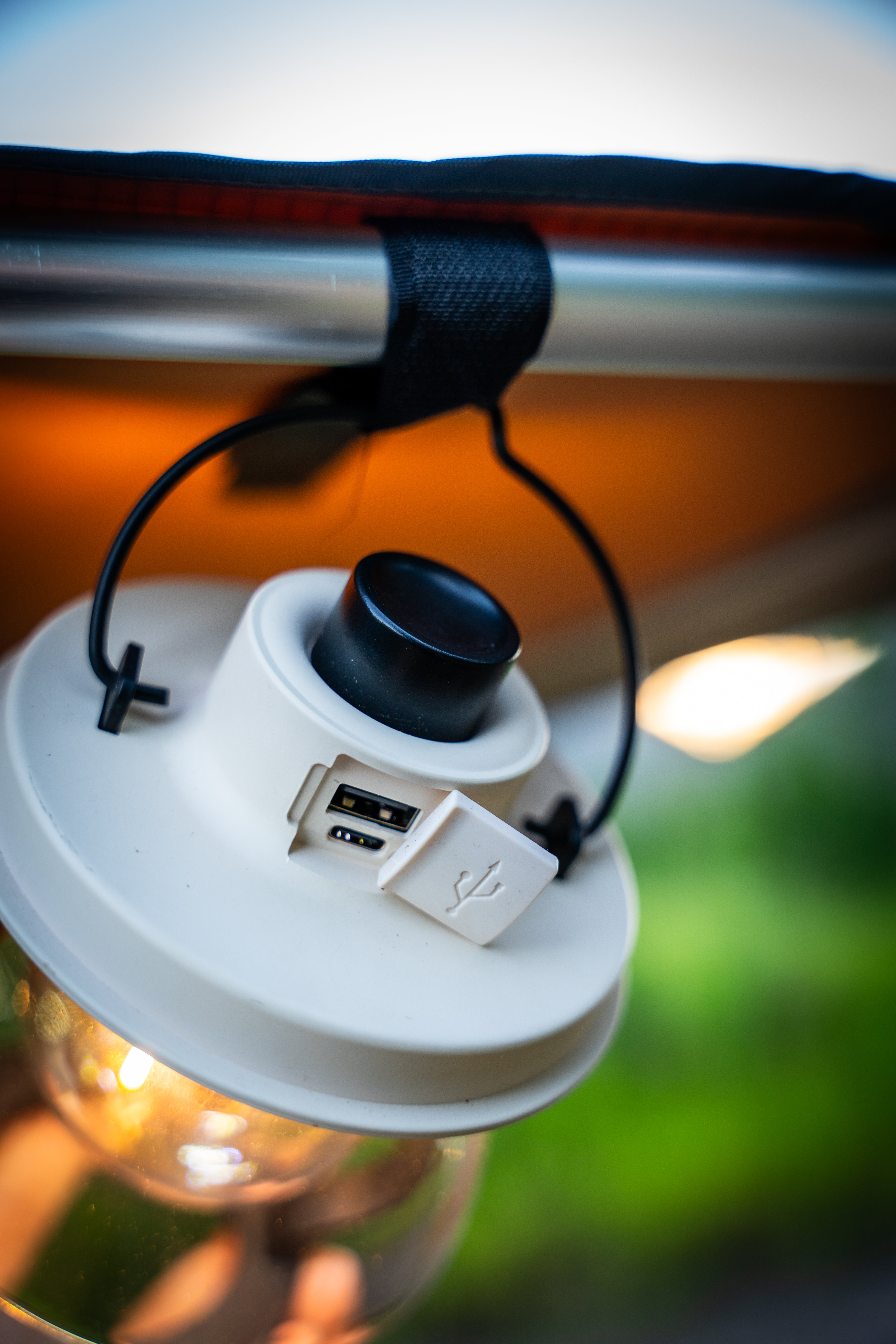 Vintage Lamp Camp Light - Beige