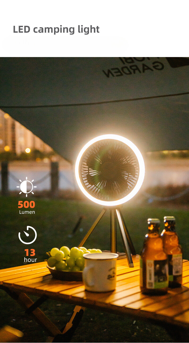 Portable Fan With Light and App Control