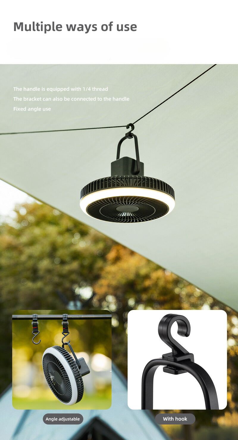 Portable Fan With Light and App Control