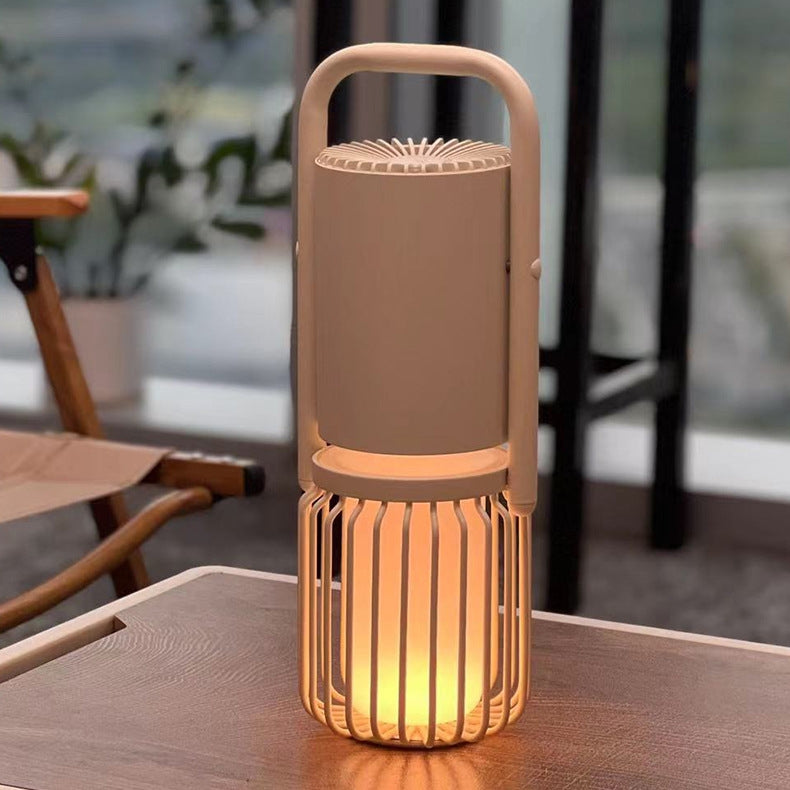 Portable Lantern Camp Light and Bluetooth Speaker - Beige