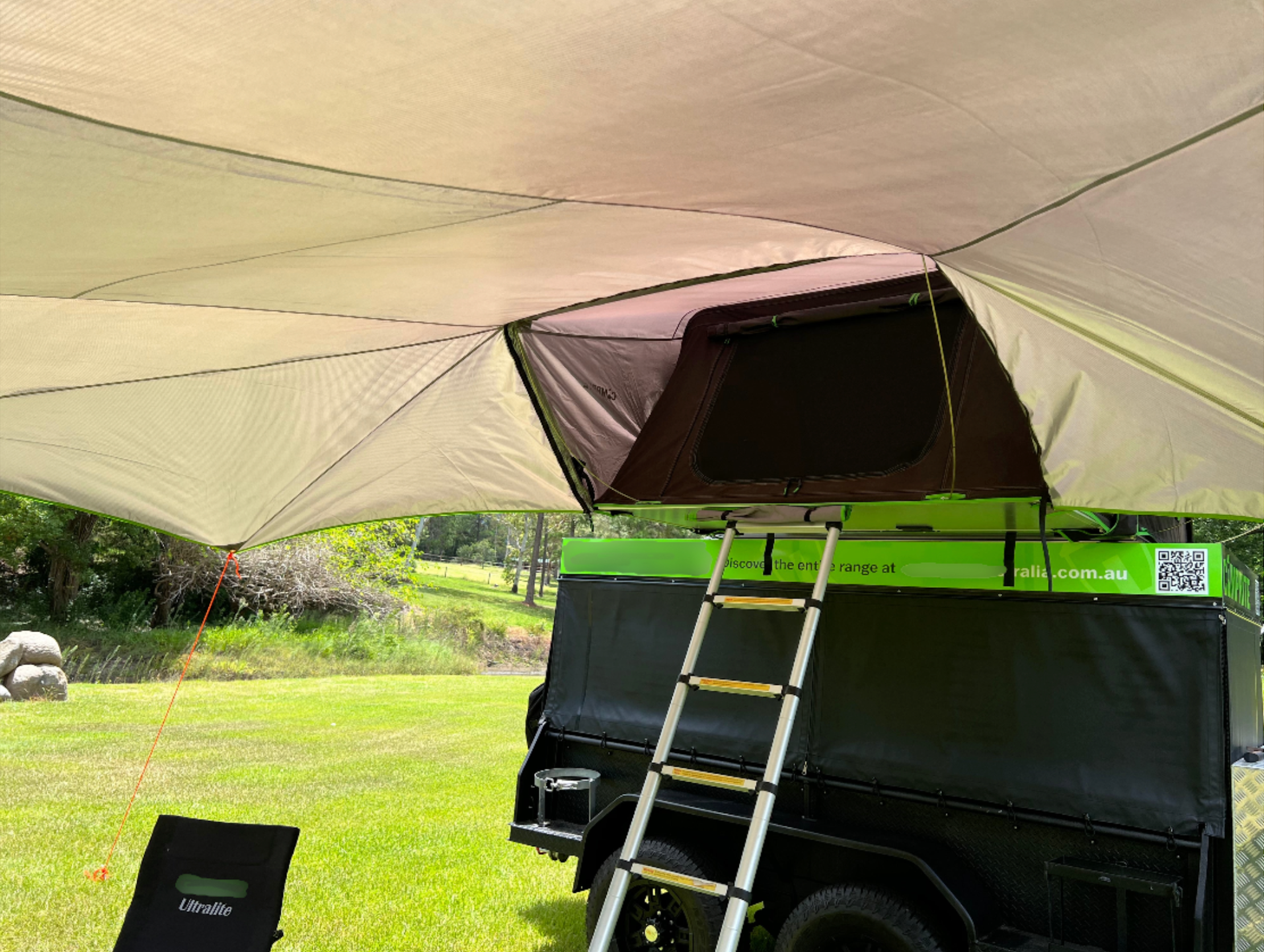 Southern Cross Roof Top Tent Awning Grey XL